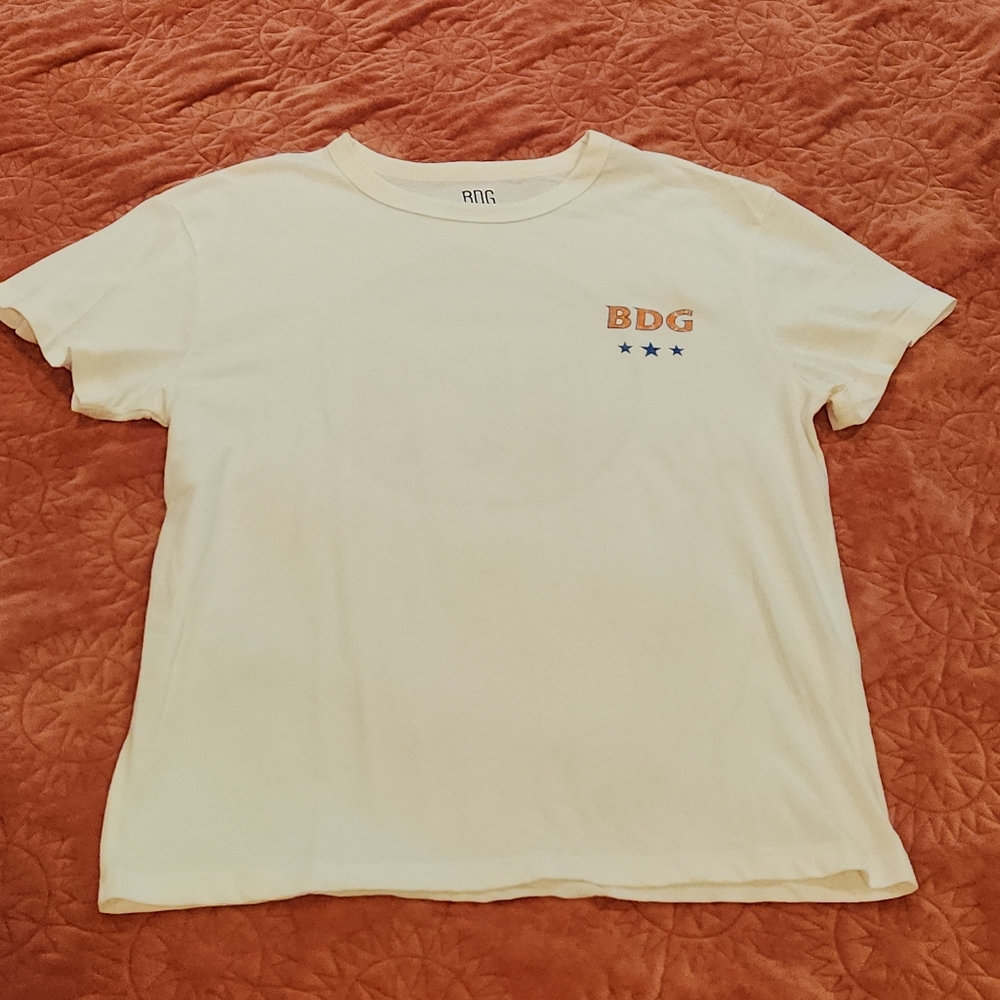 Urban Outfitters BDG Gas Station Tee Unisex L Shrunken Fit NWOT + bonus tee